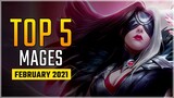 Top 5 Best Mages in February 2021 | Pharsa Rises from the Ashes | Mobile Legends