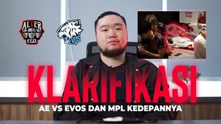 JAWABAN BOSS AE TENTANG PERTANDINGAN AE VS EVOS MPL ID S6 WEEK 4