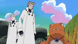 Hagoromo uses Sage Mode combined with Rinnegan to defeat Kaguya (English Dub)