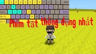 Những phím tắt chắc chắn nên biết trong Mini World.