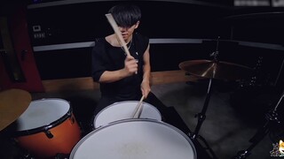 [Drum Set] Penampilan eksplosif drummer Jepang "Red Lotus Flower"! Kimetsu no Yaiba OP