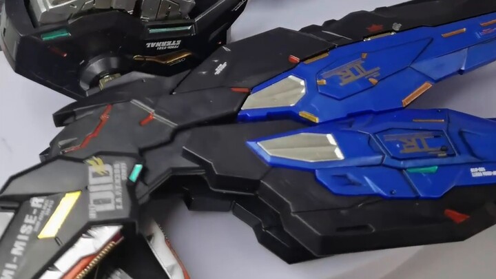 [Mewarnai dengan kuas spons] Set dasar Meisterstück 8802 Strike Freedom Gundam ditambah pewarnaan pe
