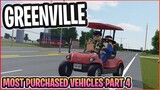 #4 MOST USED VEHICLES IN GREENVILLE!! || Greenville ROBLOX