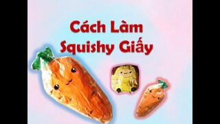 Cách làm squishy giấy cà rốt 3d - hướng dẫn làm squishy giấy - squishy giấy - squishy carrots