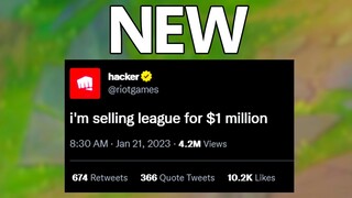League of Legends is being sold for $1,000,000
