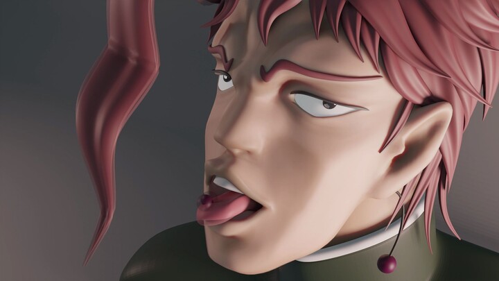 ฉากที่โด่งดังของ Kakyoin ที่สร้างใหม่ด้วยความละเอียดสูงแบบ 3 มิติ