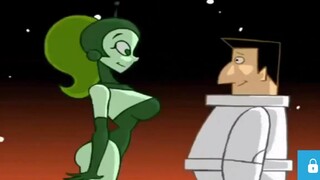 Cartoon style warns against contact with aliens