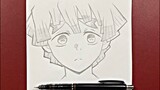 Anime drawing | how to draw Zenitsu Step-by-step using just a pencil