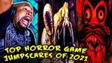 SCARIEST HORROR GAME JUMPSCARE COMPILATION REACTION
