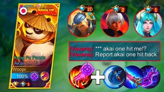 This Akai New One Shot Build is Totally Broken!! (Pls Try) | Enemy Call Me Hacker!? | MLBB