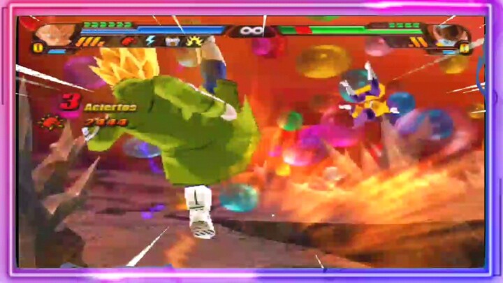 VEGETA SSJ 2 VS ROZIE - DB SUPER ANDROID GAMEPLAY