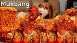 🐙통문어해물찜+볶음밥🥘 자갈치시장 털어만든 매운 해물찜 (라면사리+해물볶음밥)🔥 아구찜 SPICY SEAFOOD MUKBANG ASMR EATINGSHOW REALSOUND 먹방