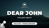 Dear John - Taylor Swift (Male Key - Piano Karaoke)