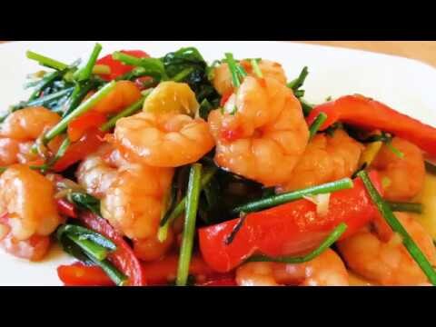 Resep Udang Saus Tiram (Paprika dan daun Kucai)