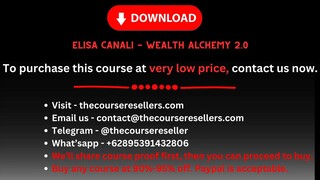 Elisa Canali - Wealth Alchemy 2.0