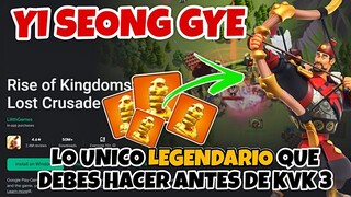 EL UNICO LEGENDARIO QUE DEBES MEJORAR F2P HASTA KVK3 - RISE OF KINGDOMS