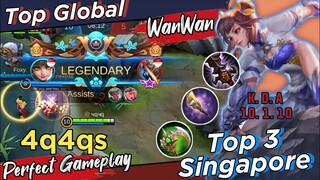 Top Global Wan Wan Perpect Gameplay - 4q4qs Top 3 Singapore