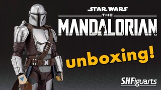 The Mandalorian Beskar Armor & The Child Star Wars SHFiguarts Unboxing