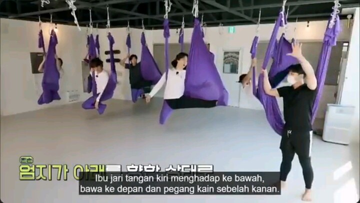 (Sub Indo) Run BTS "Flying Yoga" Part 1