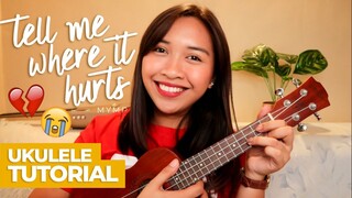 Tell Me Where It Hurts Ukulele Tutorial (MYMP) Ukulele Tutorial