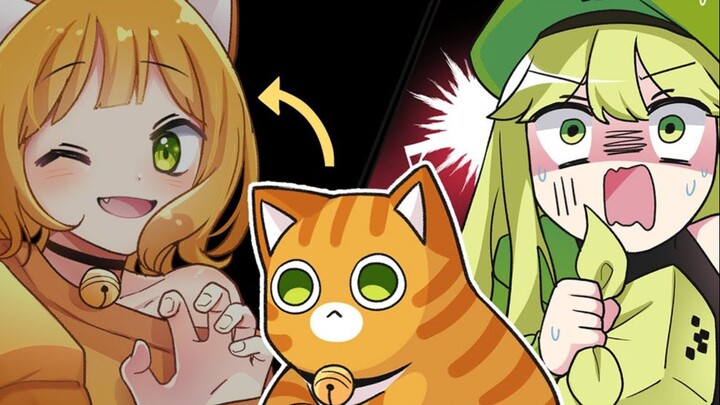 [Nhân cách hóa] Điều gì sẽ xảy ra nếu một cây leo gặp một con mèo丨Hoạt hình nhân hóa Minecraft