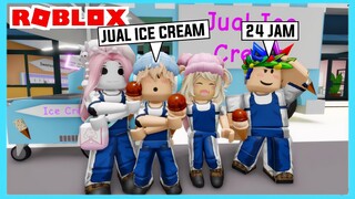 24 Jam Menjadi Penjual Es Krim Lucu Di Roblox Brookhaven ft @Shasyaalala