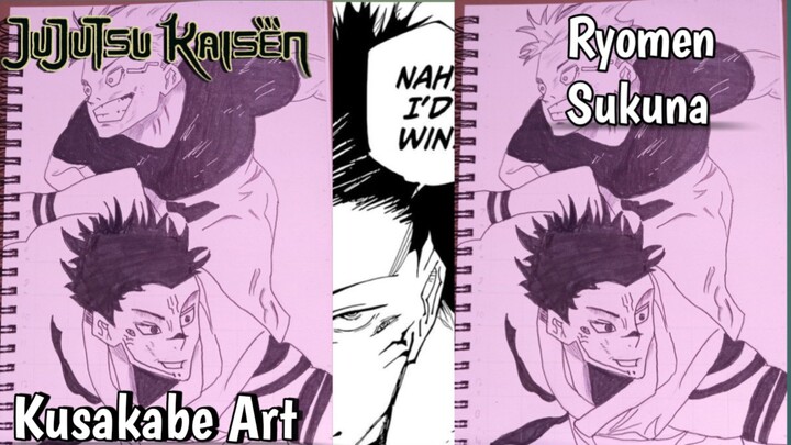 Menggambar Anime Ryomen Sukuna || Speed Drawing || Jujutsu Kaisen