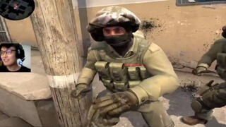 When playing CSGO, you must run and fight