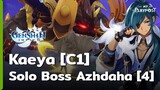 Genshin Impact Kaeya [C1] Solo Boss Azhdaha [ไฟ ไฟฟ้า]