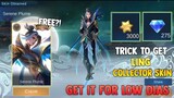 TRICK TO GET LING COLLECTOR SKIN! SERENE PLUME FOR CHEAPEST PRIZE | MOBILE LEGENDS 2021