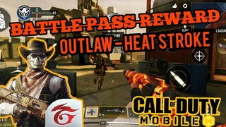 Outlaw - Heat Stroke Battle Pass Reward | FREE BATTLE PASS | Call of Duty Mobile