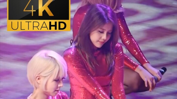 [4k Fan Shot] Vertical Screen AOA - Shin Hye-jung Black Silk Short Skirt