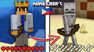 Beating MINECRAFT as a Skeleton... (Tagalog)