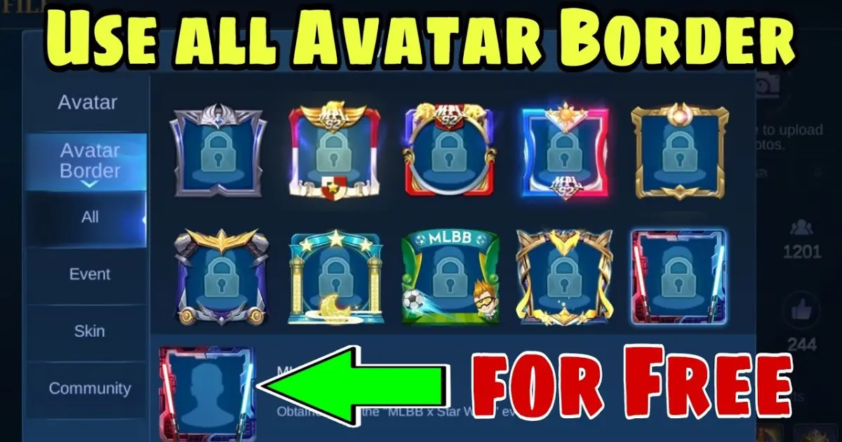 HOW TO GET STARDOM AVATAR BORDER IN MOBILE LEGENDS YouTube