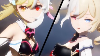 [MMD]Tarian Lumine dan Barbara|<Genshin Impact>