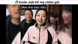 Bố mẹ cũng deo nhịn được khi m chém gió #funny #haihuoc