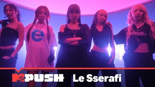 @LESSERAFIM_official perform their award-winning song 'Easy' | MTV Push