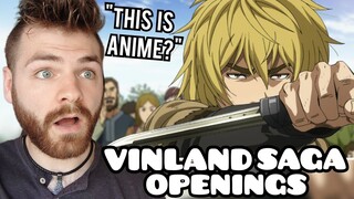 First Time Reacting to "VINLAND SAGA Openings & Endings" | Non Anime Fan!