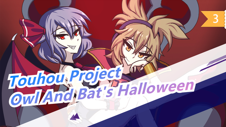 [Touhou Project Hand Drawn MAD] A Witch Came to Owl And Bat's Halloween Without Asking_3