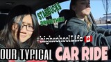 Vlog #3: Our typical car ride to Starbucks|Đi Starbucks trước giờ học[HighschoolLife|Du học Can🇨🇦]