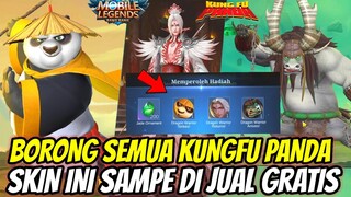 BORONG SMUA SKIN KUNGFU PANDA! DAN CARA DAPATIN GRATIS SKIN KUNGFU PANDA MOBILE LEGENDS