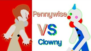 Clowny Vs Pennywise (Battle Of The Clowns) - Stick Nodes Roblox Piggy