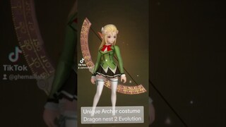 Unique Archer costume Dragon nest 2 Evolution #dragonnest2evolution #dragonnest2 #dragonnest