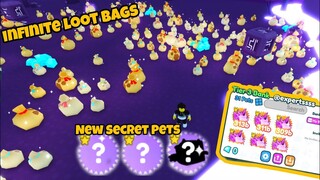 INFINITE LOOT BAGS and [New Pets] in Pet Simulator X