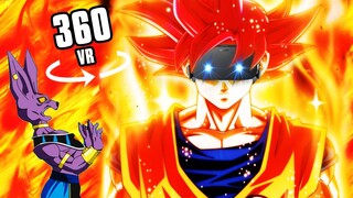 SUPER SAIYAN GOD - VR 360° FIRST PERSON | Goku vs Beerus