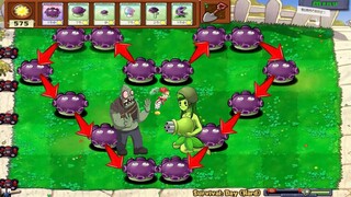 PVZ Plants vs zombies Hack ||Gloom-shroom vs Football Zombie + Gargantuar p26