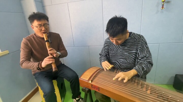 [Shakuhachi + Guzheng] "Pemikiran Melintasi Ruang dan Waktu" Dialog antara dua pria