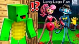 Why Creepy DADDY and MOMMY LONG LEGS ATTACK JJ and MIKEY at NIGHT ? - in Minecraft Maizen