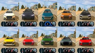 SLOWEST to FASTEST! All Audi Cars in Driving School Sim