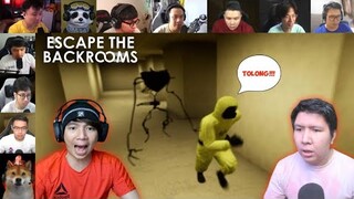 Reaksi Gamer DiKejar - Kejar Monster Ganas, SEREM BANGET!!! | Escape The Backrooms Indonesia